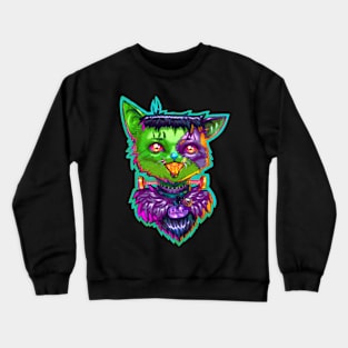 Franki the Frankenstein's Monster Cat Zombie Crewneck Sweatshirt